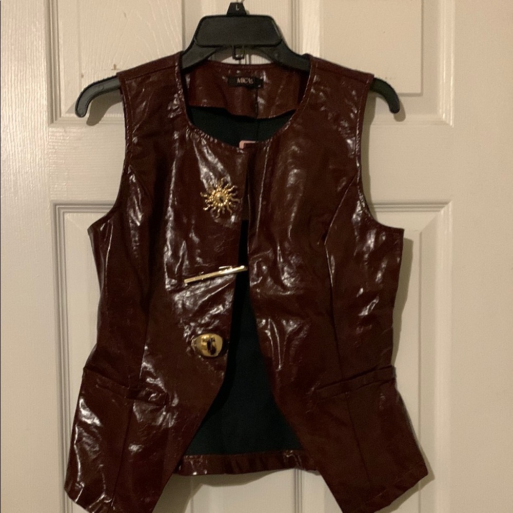 MICAS Burgundy Vest